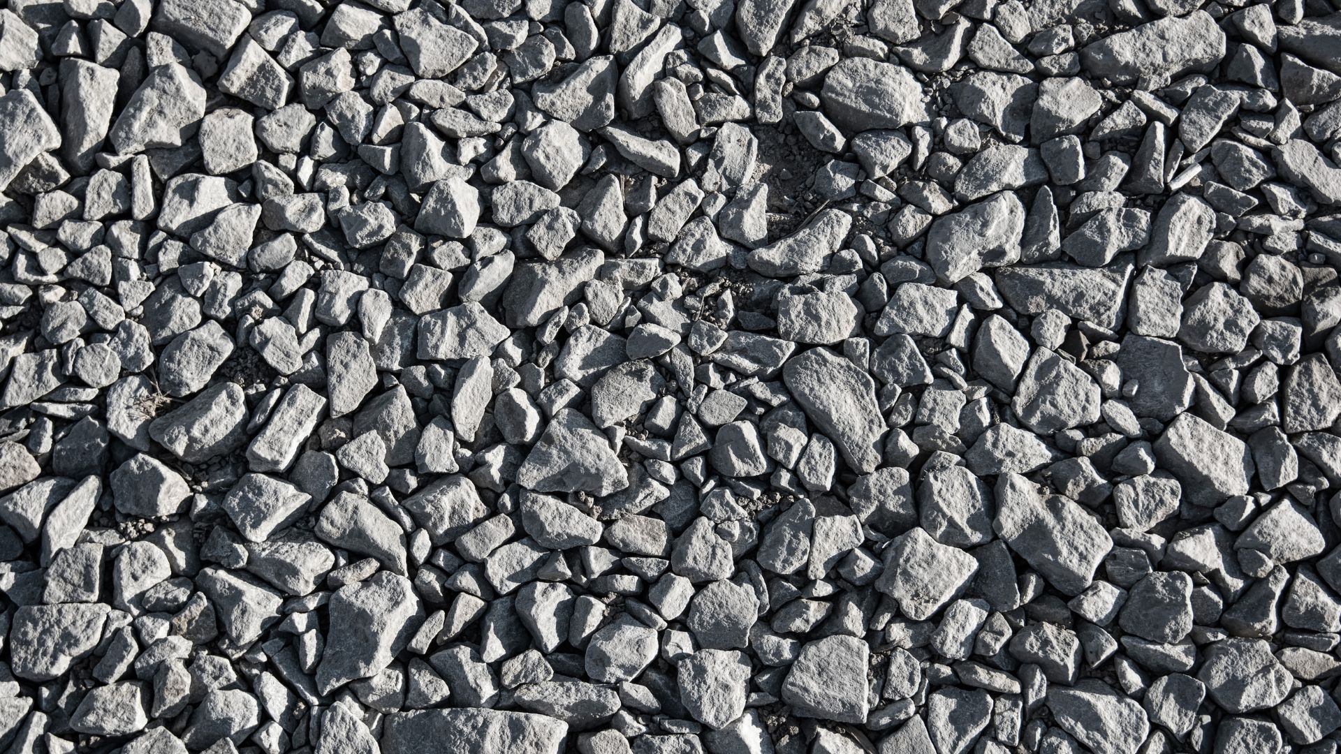 close up view of crushed limestone