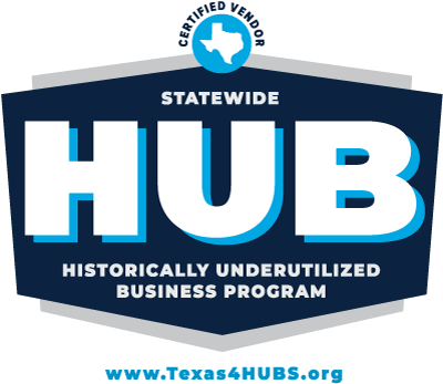 statewide HUB (Historically Underutilized Business) Program badge