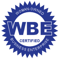 WBE (Woman-Owned Business Enterprise) badge